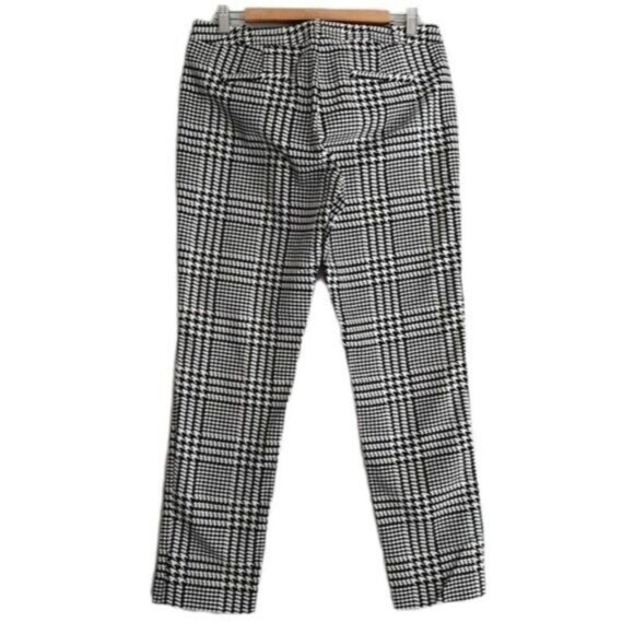 MICHAEL Michael Kors Black and White Plaid Cropped Pants - Picture 5 of 13